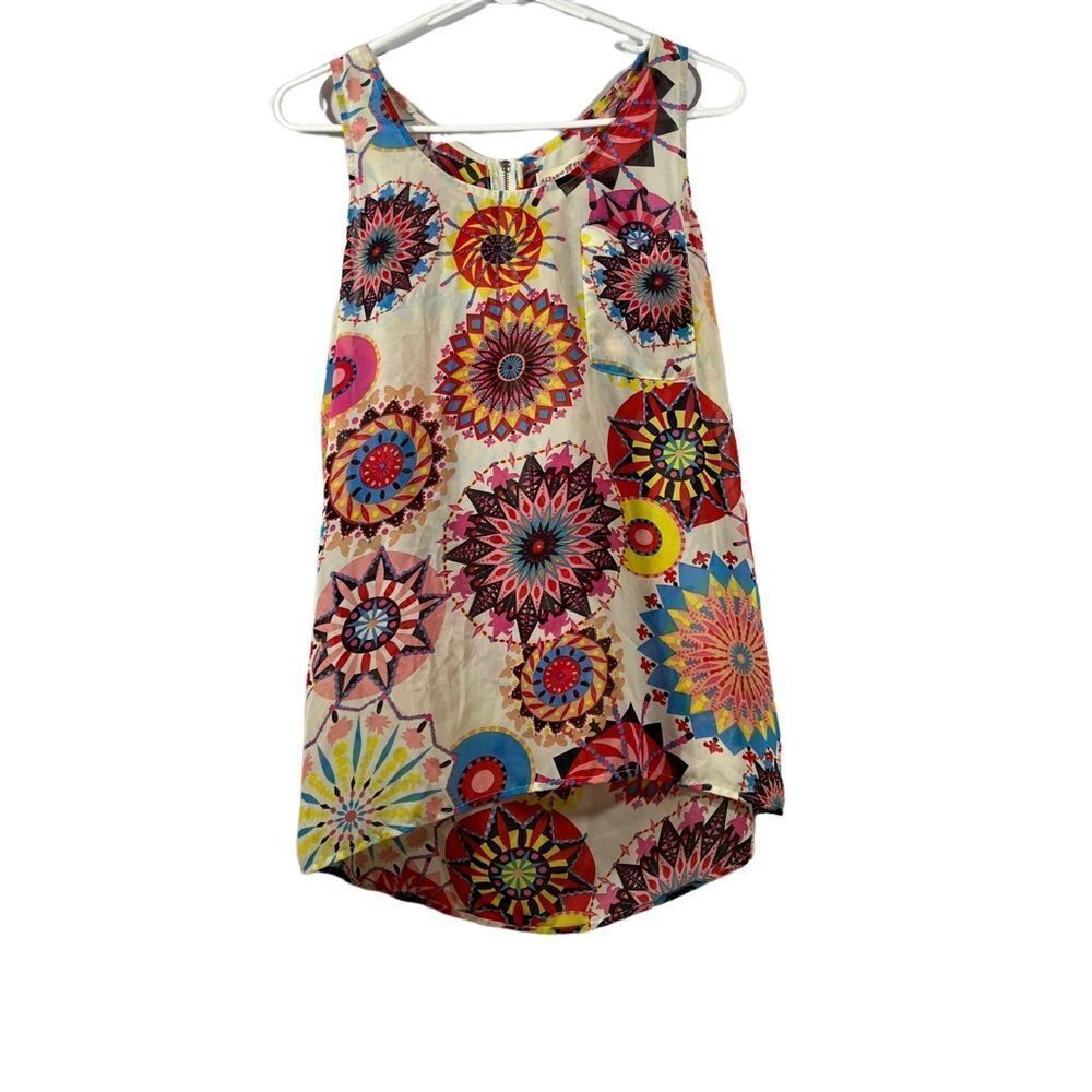 Altar’d State Multi-Colored, Semi Sheer Tunic